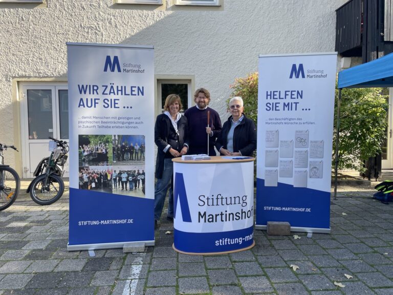 Im Gespräch über die Arbeit der Stiftung Martinshof